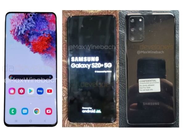 Samsung Galaxy S20+ 5G smartphone's live images leaked online